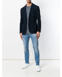 Мужские синие рваные джинсы от Entre Amis