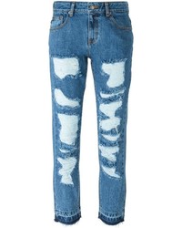 Женские синие рваные джинсы от SteveJ & YoniP