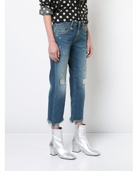 Женские синие рваные джинсы от R13