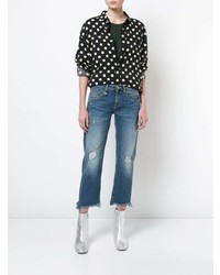 Женские синие рваные джинсы от R13