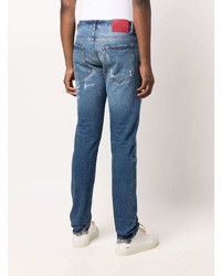 Мужские синие рваные джинсы от 424