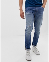 Мужские синие рваные джинсы от Tiger of Sweden Jeans