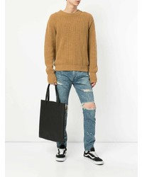 Мужские синие рваные джинсы от Monkey Time