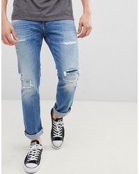 Мужские синие рваные джинсы от Tommy Jeans