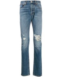 Мужские синие рваные джинсы от Unravel Project