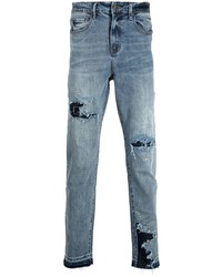 Мужские синие рваные джинсы от VAL KRISTOPHE