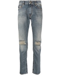 Мужские синие рваные джинсы от VERSACE JEANS COUTURE