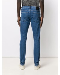 Мужские синие рваные зауженные джинсы от Neuw