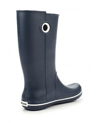 Женские синие резиновые сапоги от Crocs