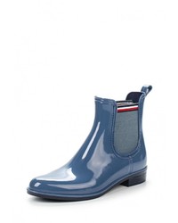 Женские синие резиновые сапоги от Tommy Hilfiger