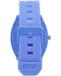 Женские синие резиновые часы от Nixon