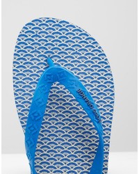 Мужские синие сланцы от Hugo Boss