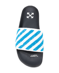 Мужские синие сланцы от Off-White