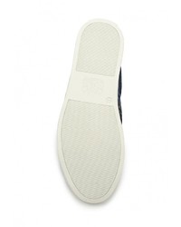 Мужские синие слипоны из плотной ткани от Keddo