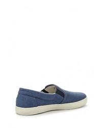 Мужские синие слипоны из плотной ткани от Timberland