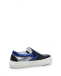 Женские синие слипоны от Baldinini