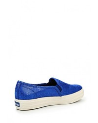 Женские синие слипоны от Keds
