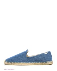 Мужские синие слипоны от Soludos