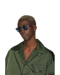 Мужские синие солнцезащитные очки от Dior Homme