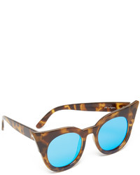 Женские синие солнцезащитные очки от Le Specs