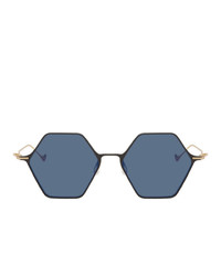 Мужские синие солнцезащитные очки от Yohji Yamamoto
