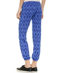 Женские синие спортивные штаны с принтом от Sundry