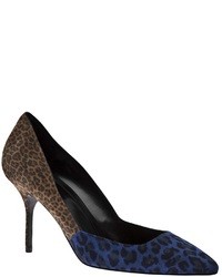 Синие туфли с леопардовым принтом от Pierre Hardy