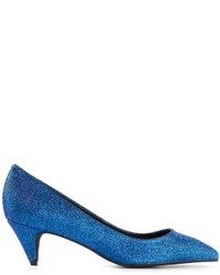 Синие туфли с пайетками от Jeffrey Campbell