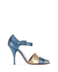 Синие туфли с пайетками от L'Autre Chose