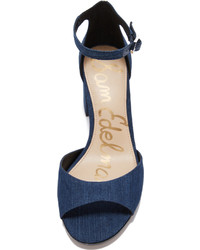 Синие туфли от Sam Edelman