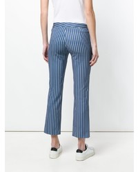 Синие узкие брюки от Meme