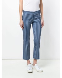 Синие узкие брюки от Meme