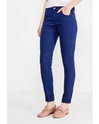 Синие узкие брюки от Modis