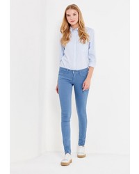 Синие узкие брюки от Pepe Jeans
