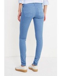 Синие узкие брюки от Pepe Jeans