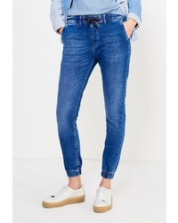Синие узкие брюки от Pepe Jeans