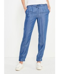 Синие узкие брюки от Sela