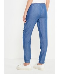 Синие узкие брюки от Sela