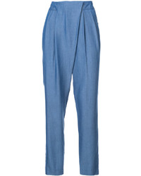 Синие узкие брюки от Zac Posen