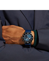 Мужские синие часы из плотной ткани от Breitling
