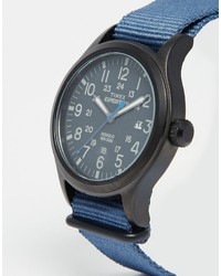 Мужские синие часы от Timex