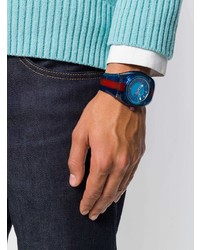 Мужские синие часы от Gucci