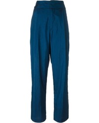 Женские синие шелковые брюки от Isabel Marant