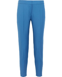 Женские синие шерстяные брюки-галифе от Stella McCartney