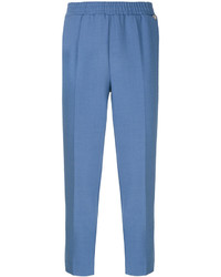 Женские синие шерстяные брюки от Twin-Set