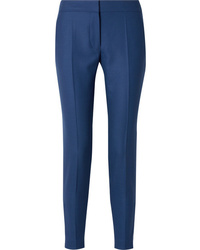 Женские синие шерстяные классические брюки от Stella McCartney