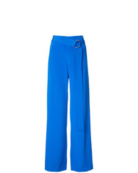 Синие широкие брюки от Adam Lippes