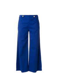 Синие широкие брюки от Love Moschino