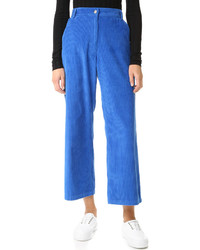 Синие широкие брюки от Rachel Comey