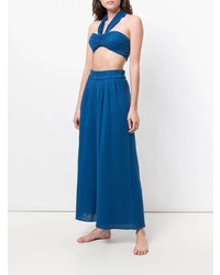 Синие широкие брюки от Mara Hoffman